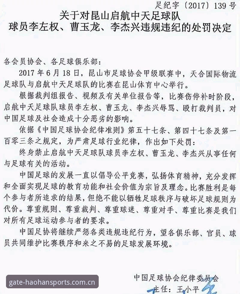 足协第三批禁足名单完整梳理指南：终身禁足与五年禁赛的处理逻辑详解